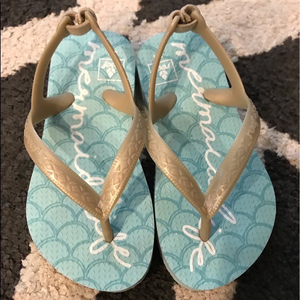 Reef Mermaid Flip Flops Size 3/4